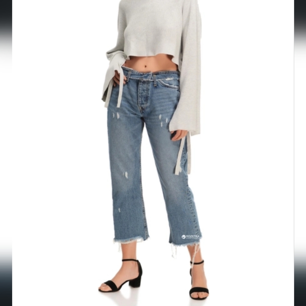 Zara Blue Distressed Women Jeans